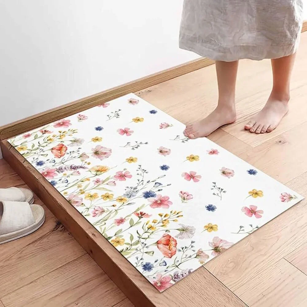 Floral door mat 18